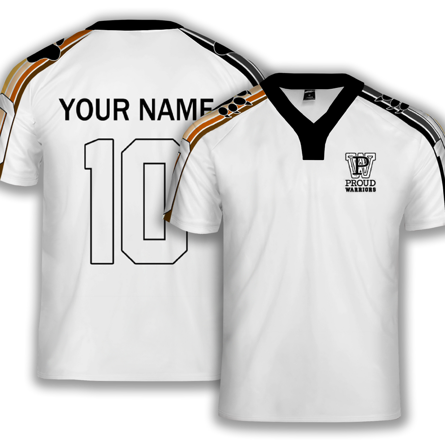 Bears Prididas Personalized White Rugby Jersey