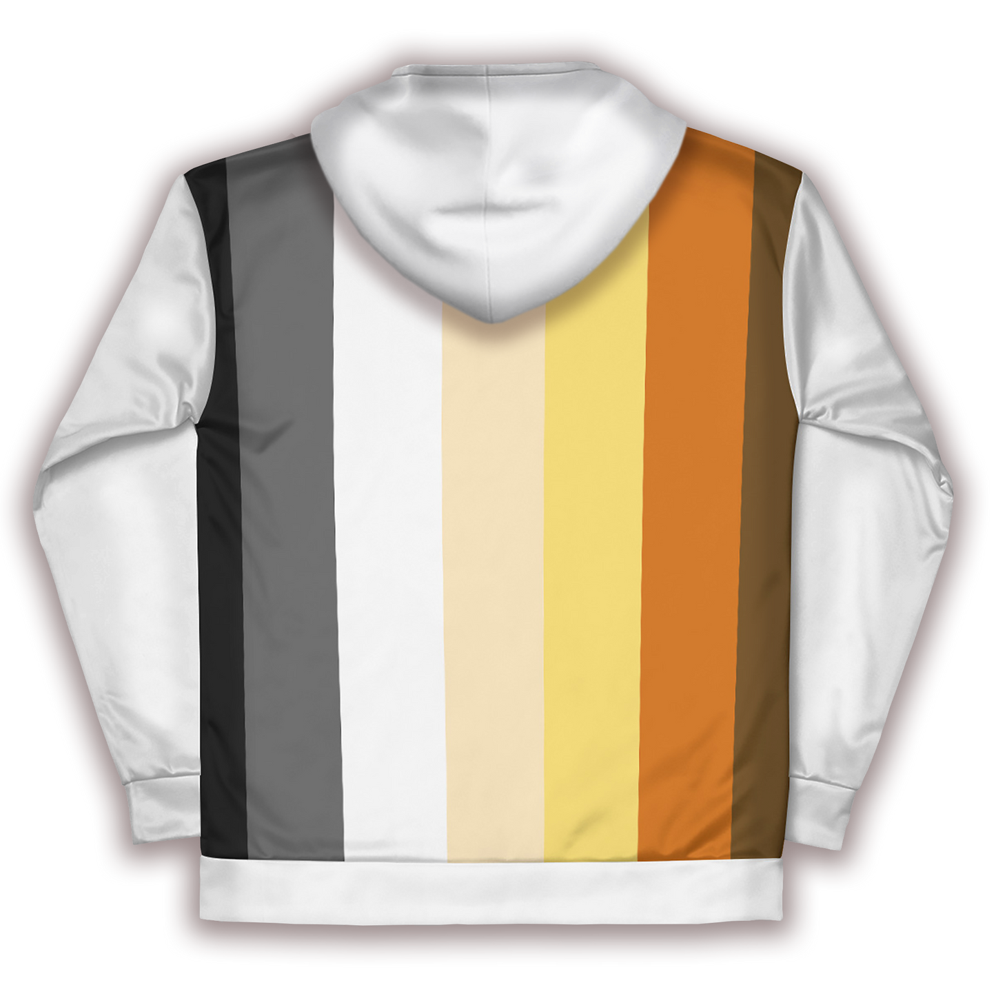 Bears Flag White Zip Up Hoodie With Pockets