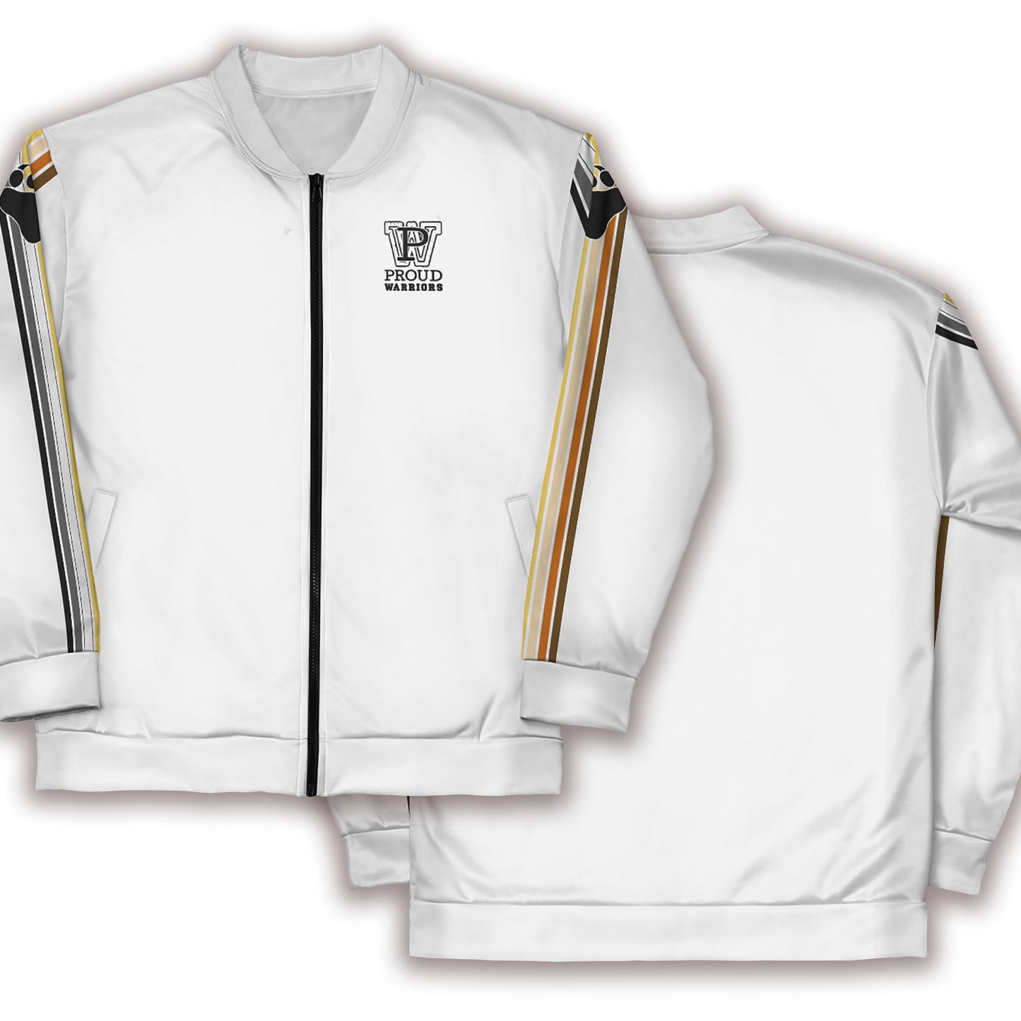 Bears Prididas White Bomber Jacket