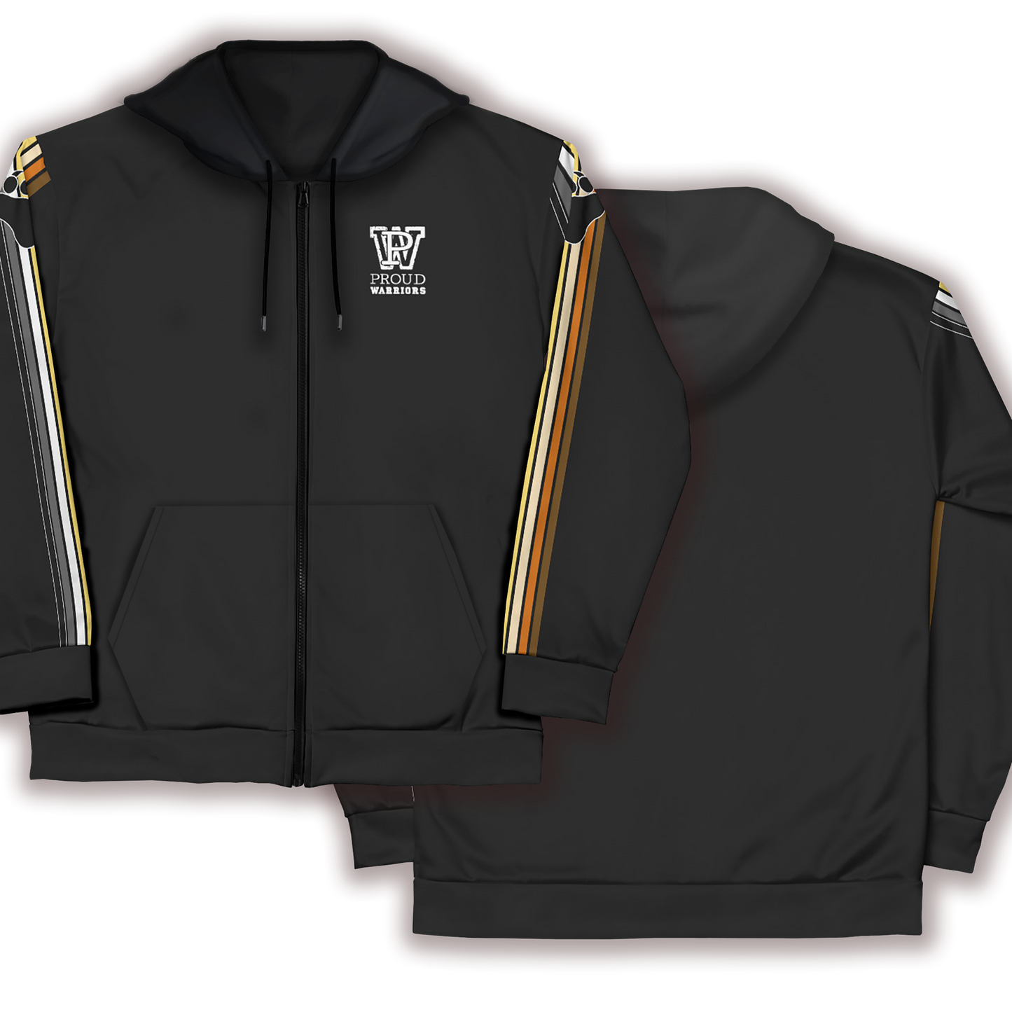 Bears Prididas Black Zip Up Hoodie With Pockets