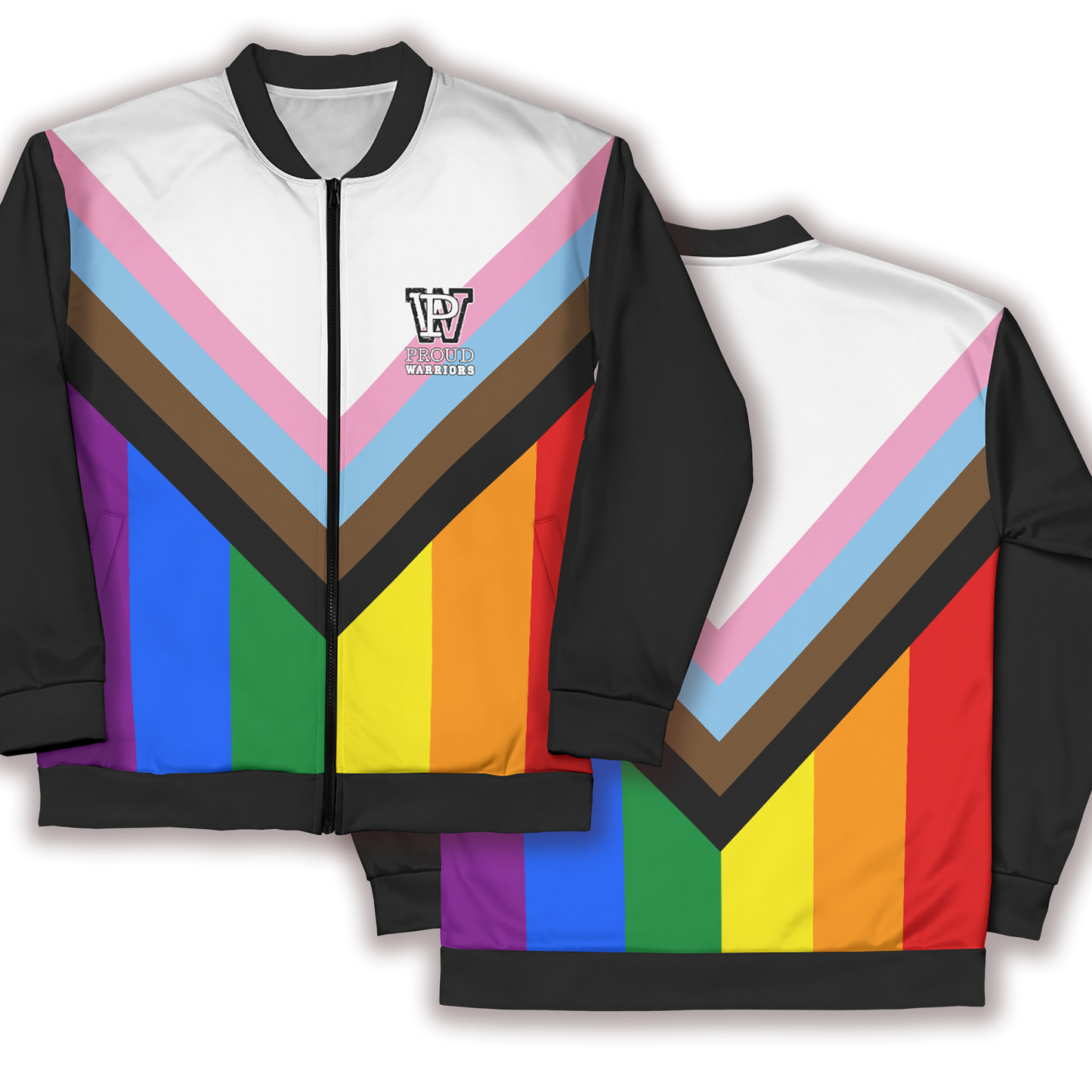 Progress Pride Black Bomber Jacket