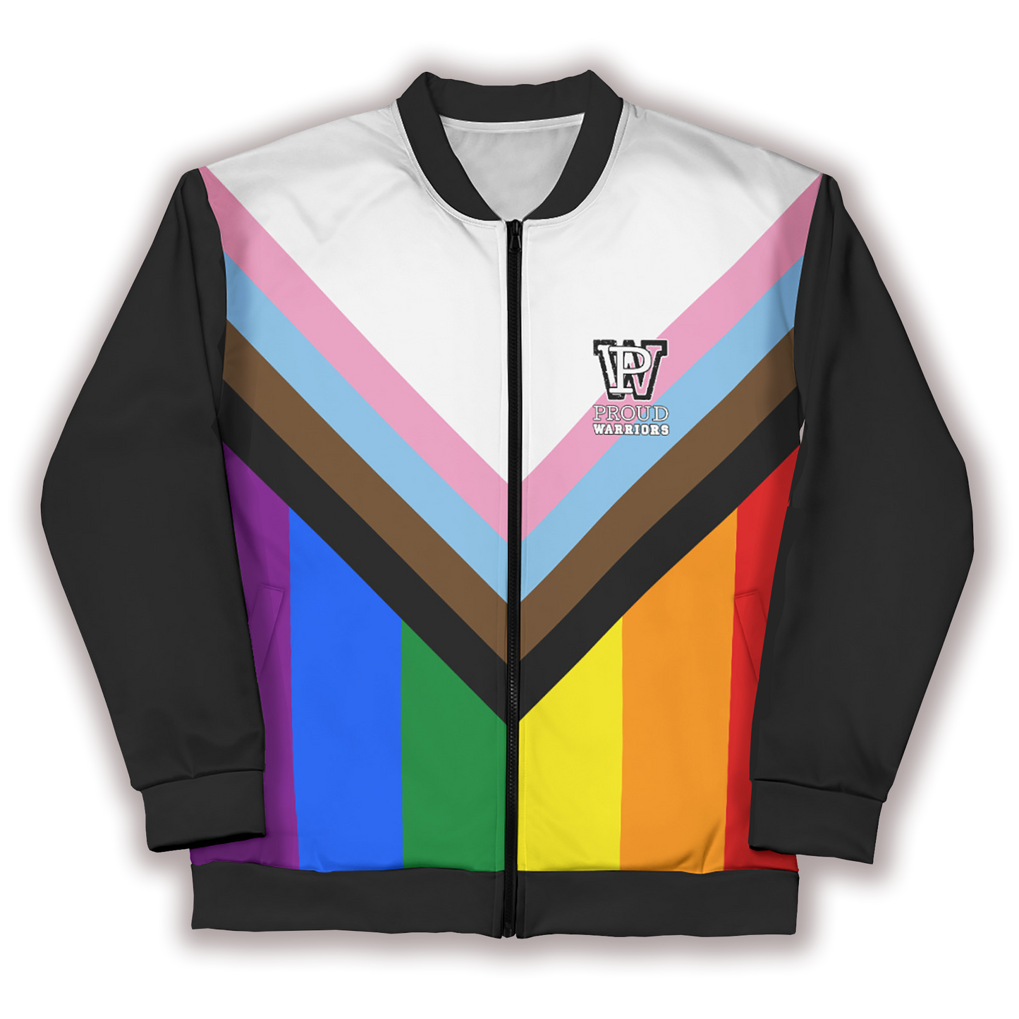 Progress Pride Black Bomber Jacket
