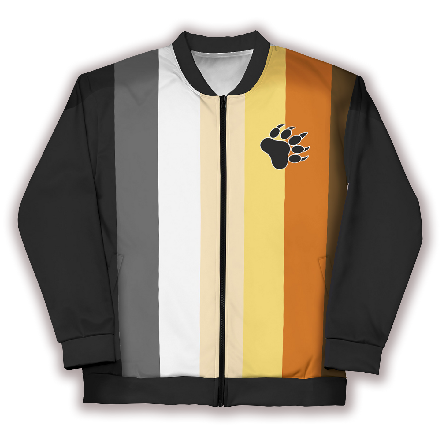 Bears Flag Black Bomber Jacket