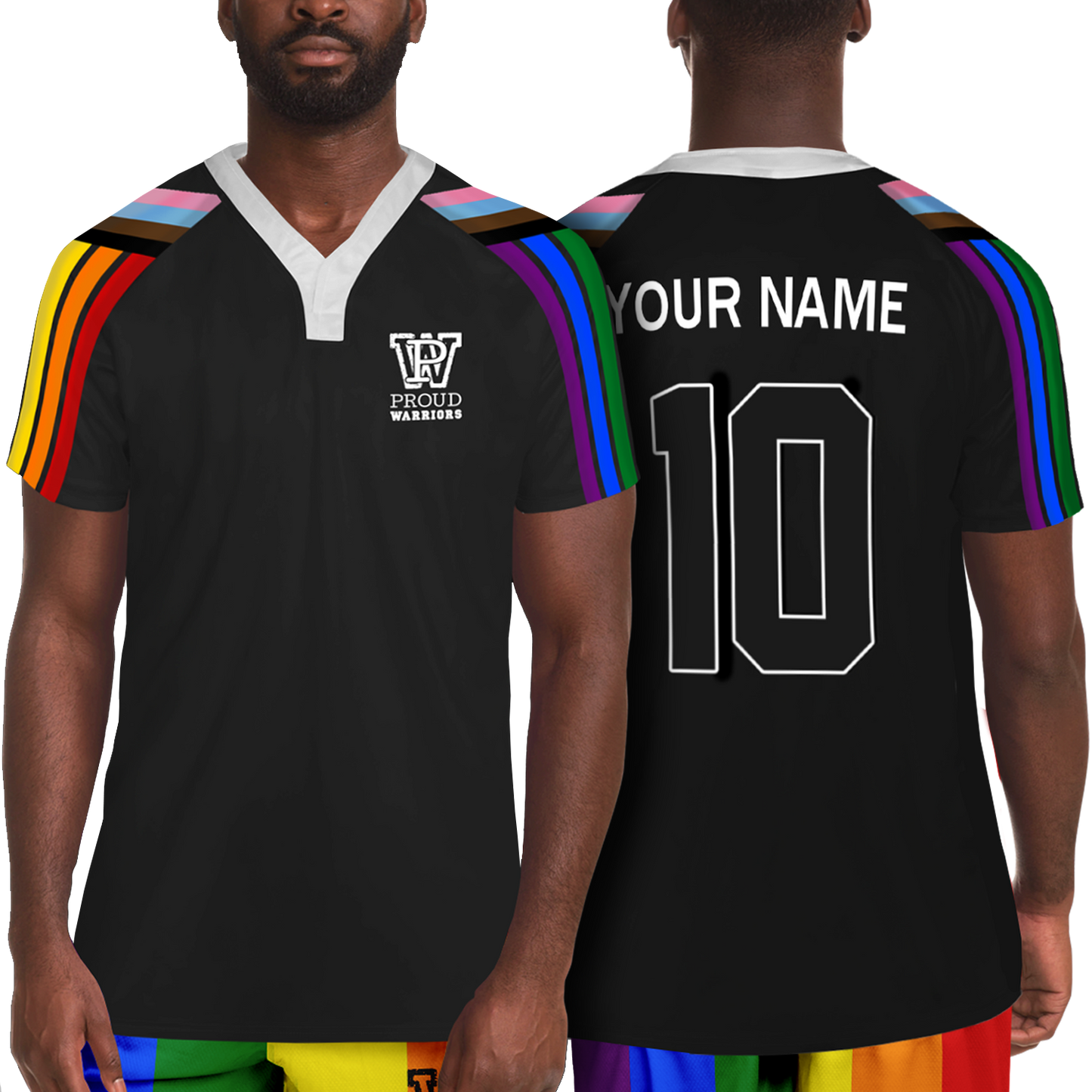 Progress Prididas Black Personalized Rugby Jersey
