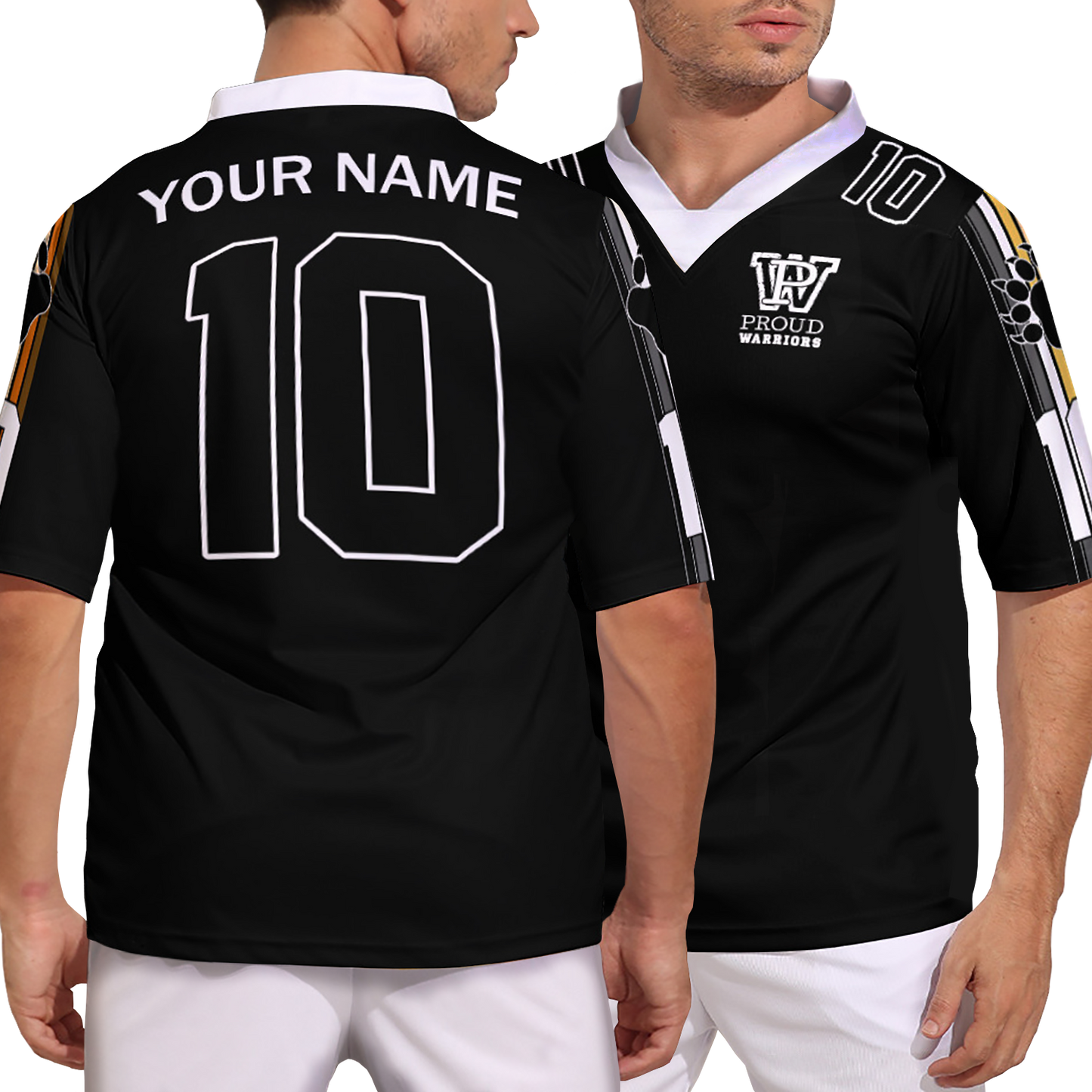 Bears Prididas Personalized Black Soccer Jersey