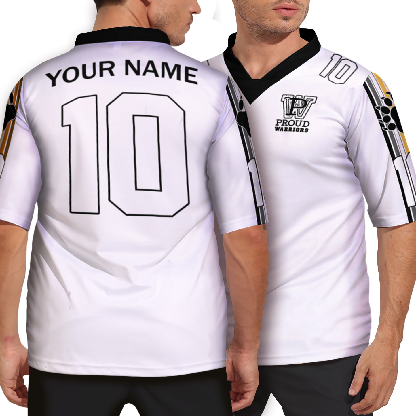 Bears Prididas Personalized White Soccer Jersey