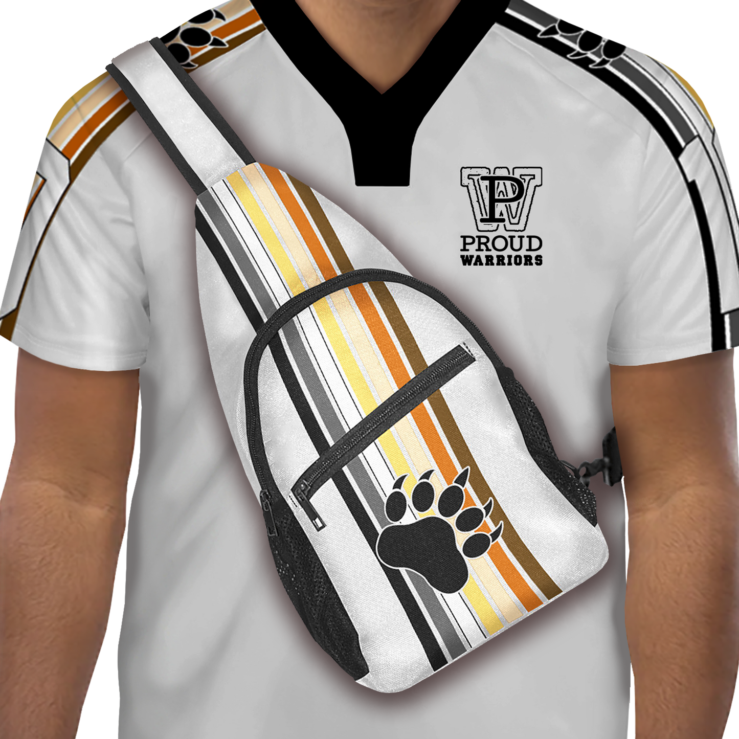 Bears Prididas White Cross-Body Bag