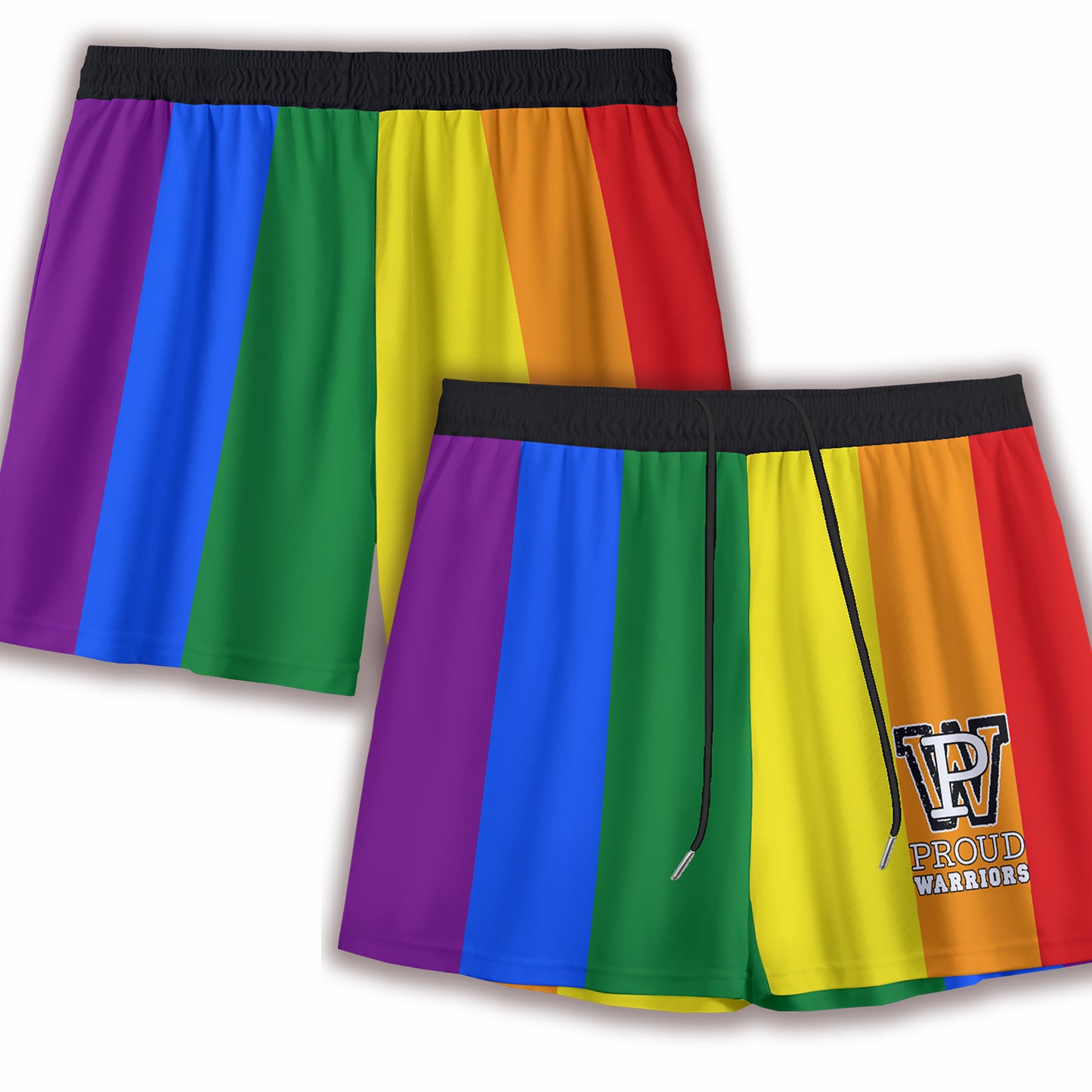 Progress Pride Mesh Sports Shorts