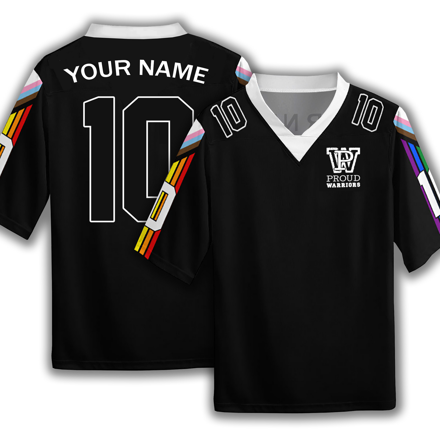 Progress Prididas Black Personalized Soccor Jersey