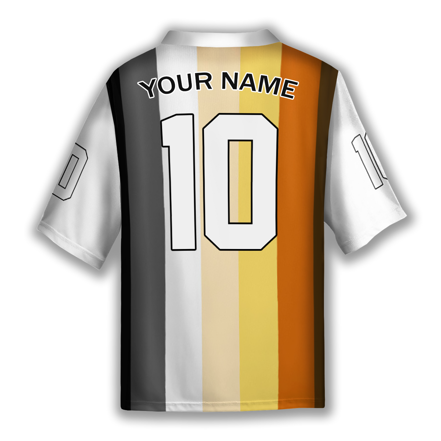 Bears Flag Personalized White Soccer Jersey