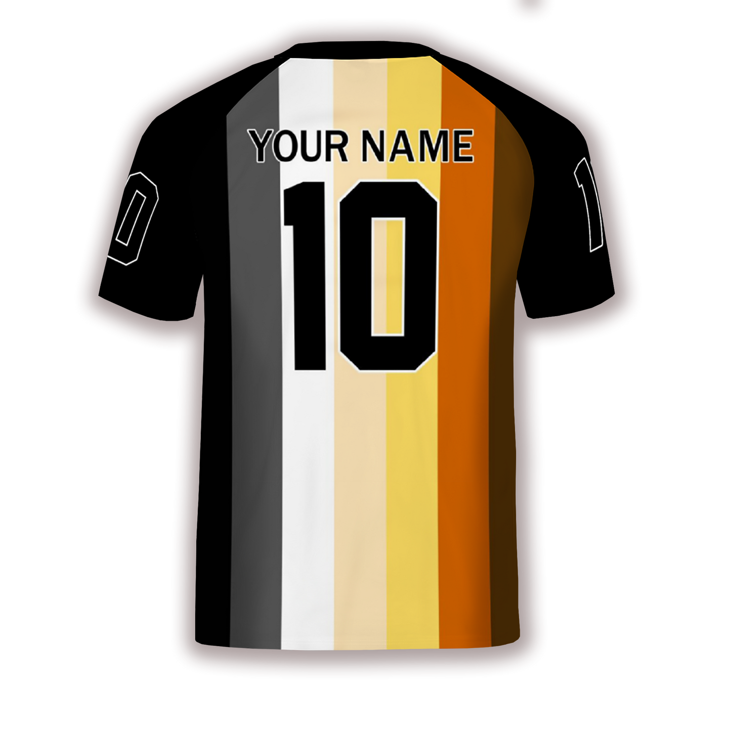 Bears Flag Personalized Black Rugby Jersey
