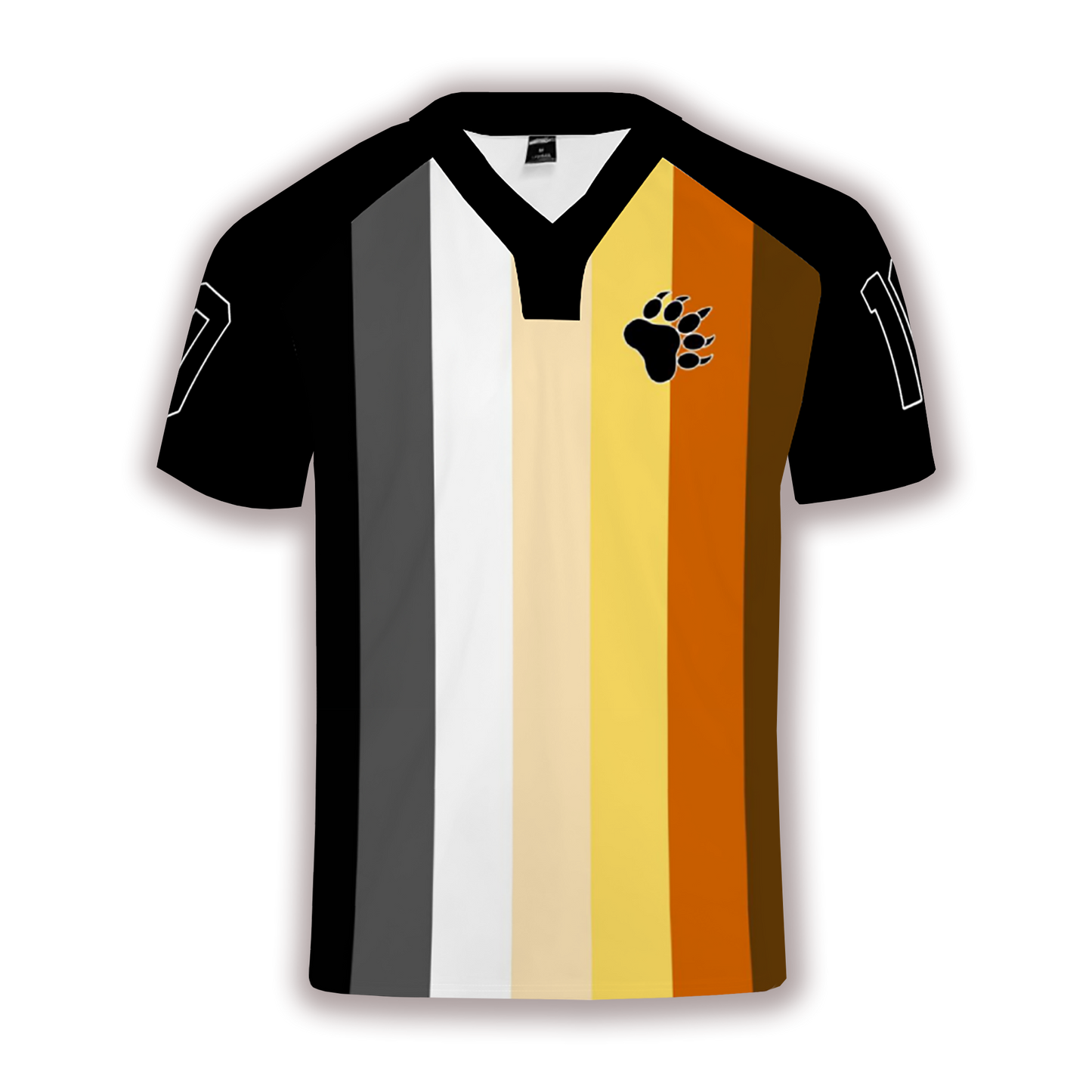 Bears Flag Personalized Black Rugby Jersey