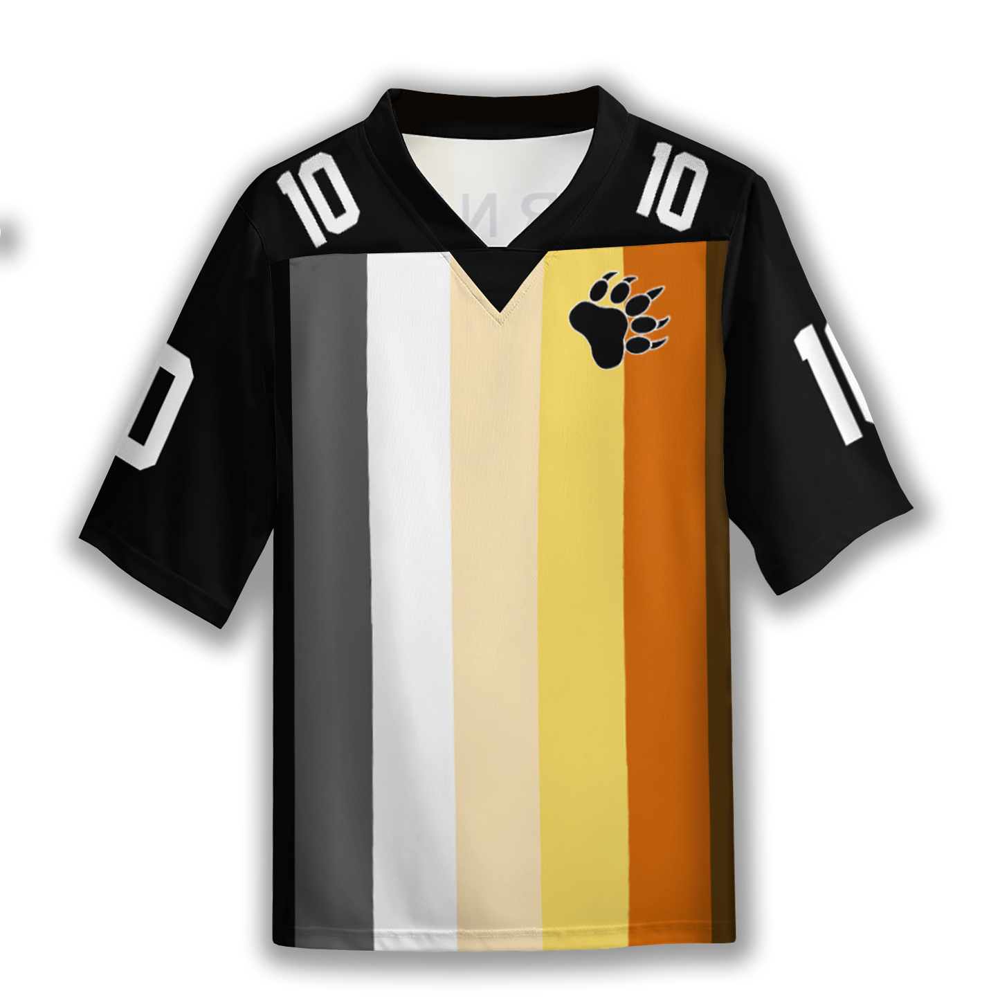 Bears Flag Personalized Black Soccor Jersey