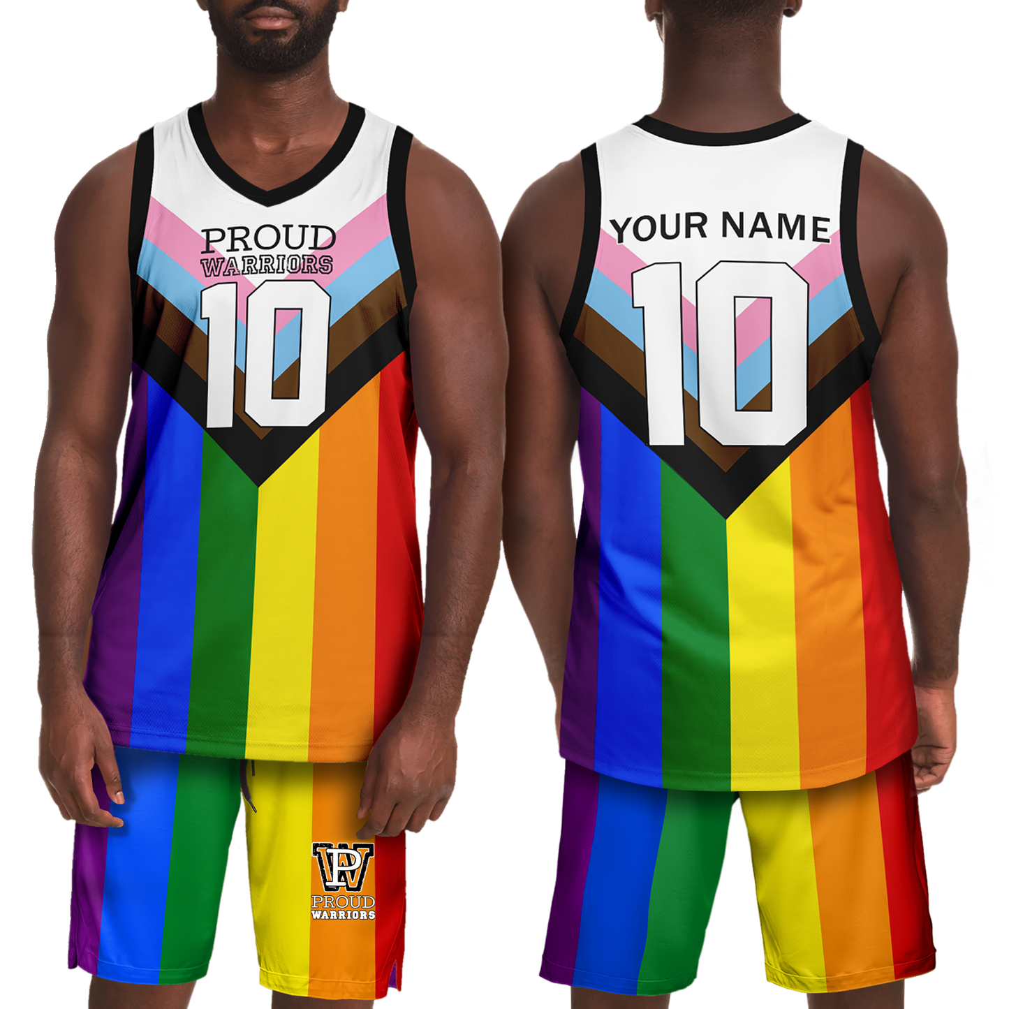 Personalized V Neck Basketball Kit