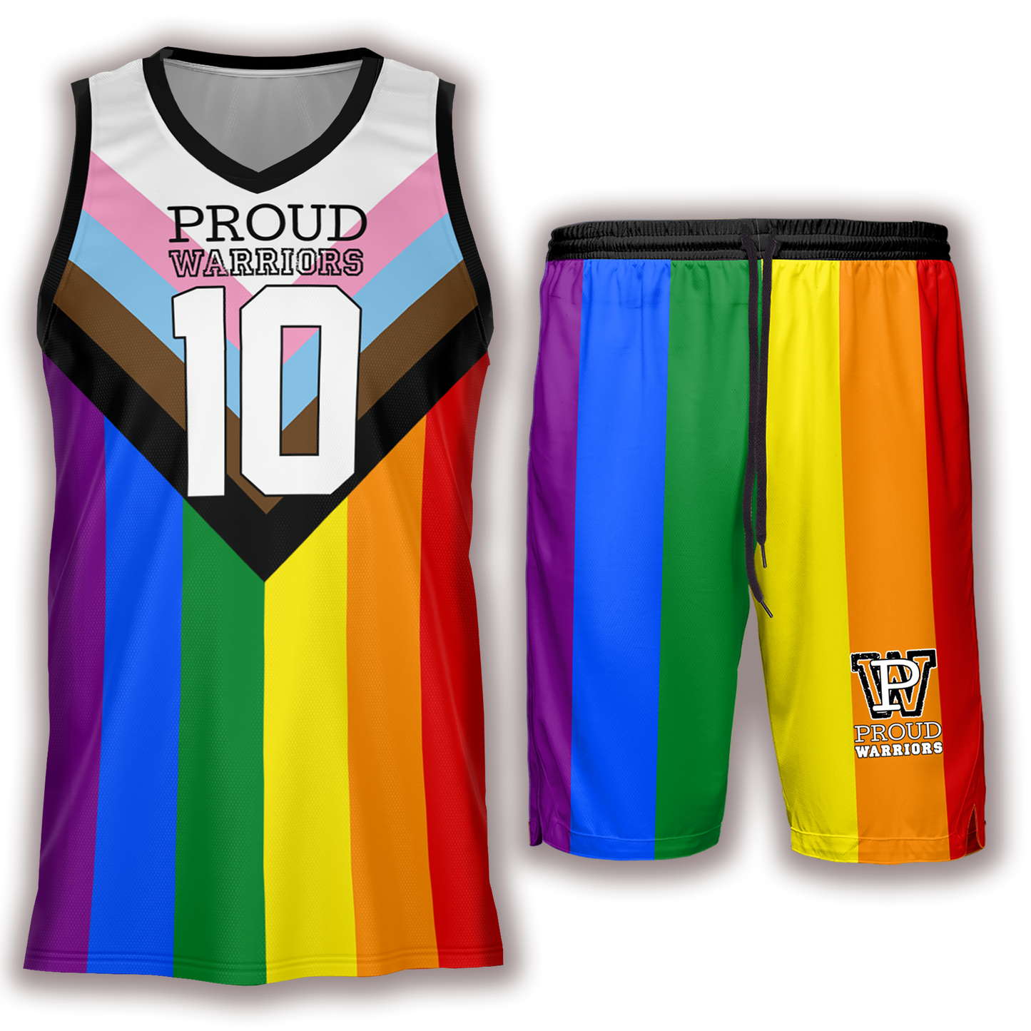 Personalized V Neck Basketball Kit
