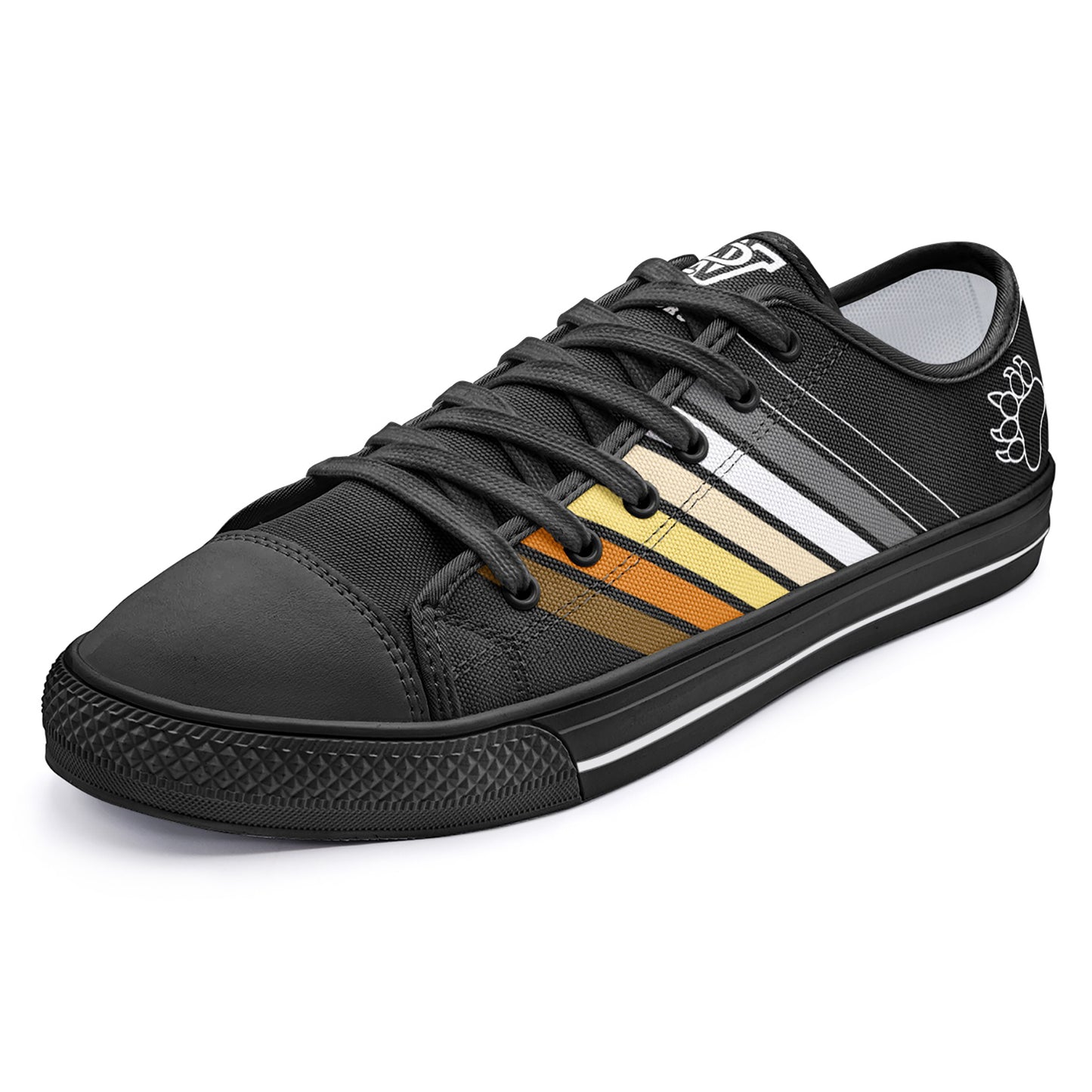 Bears Prididas Black Low Top Canvas Shoes