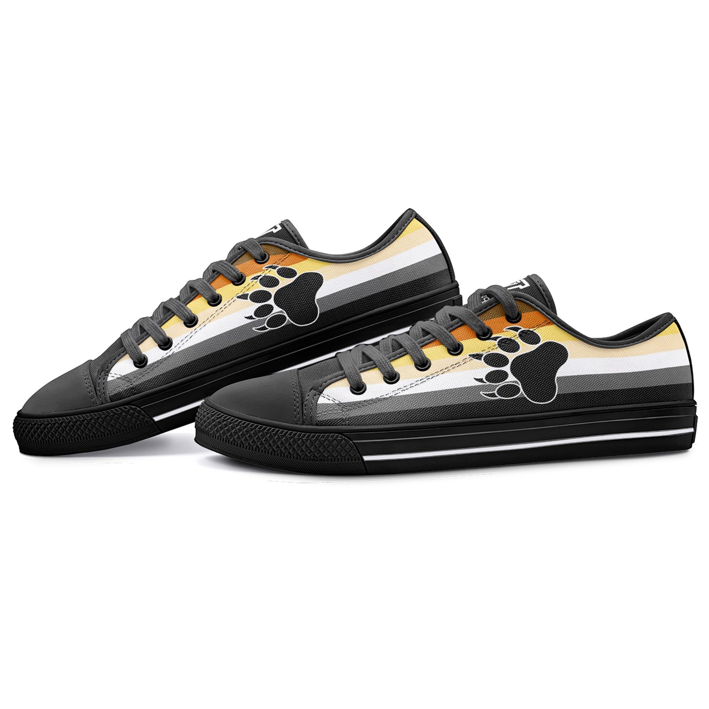 Bears Flag Low Top Canvas Sneakers