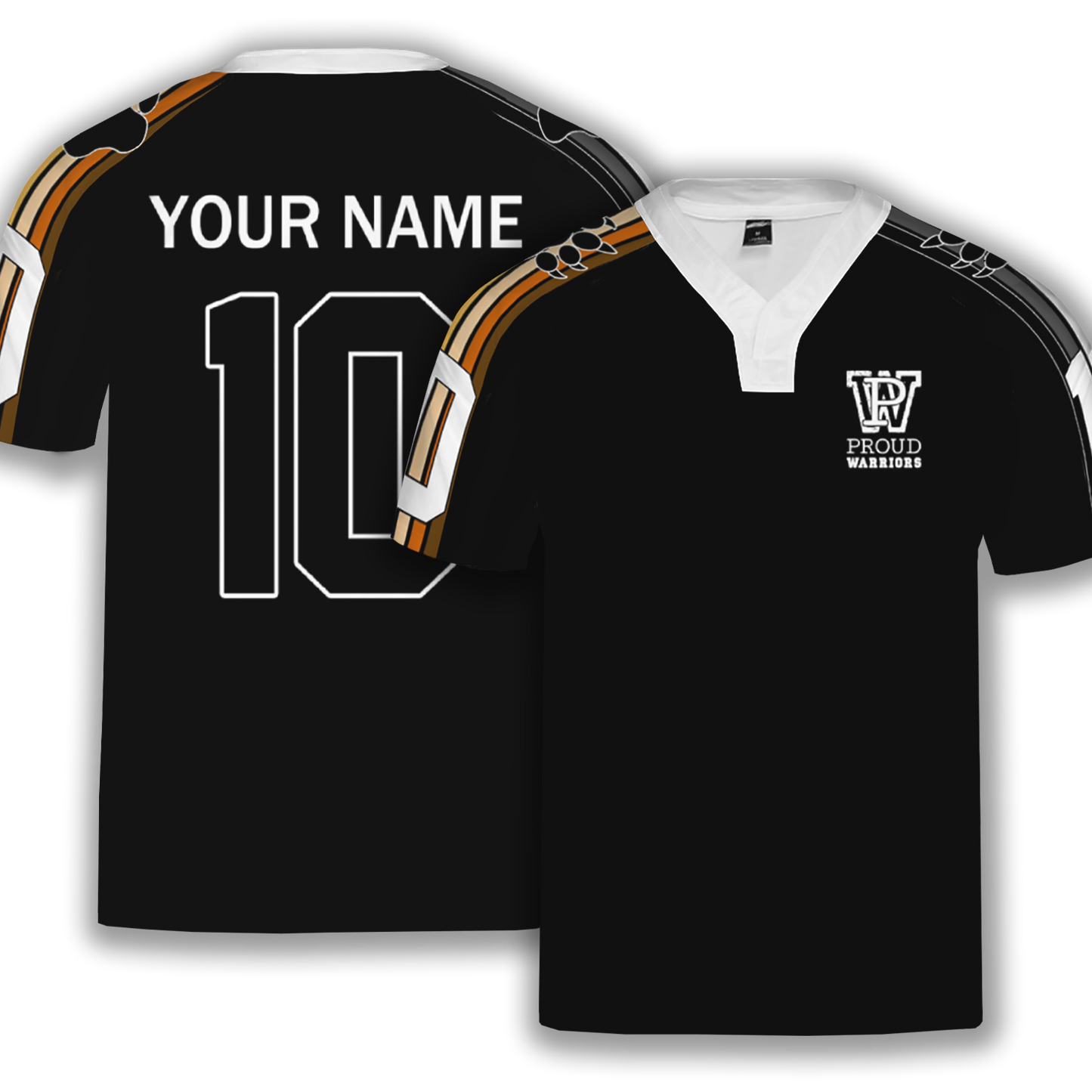 Bears Prididas Personalized Black Rugby Jersey