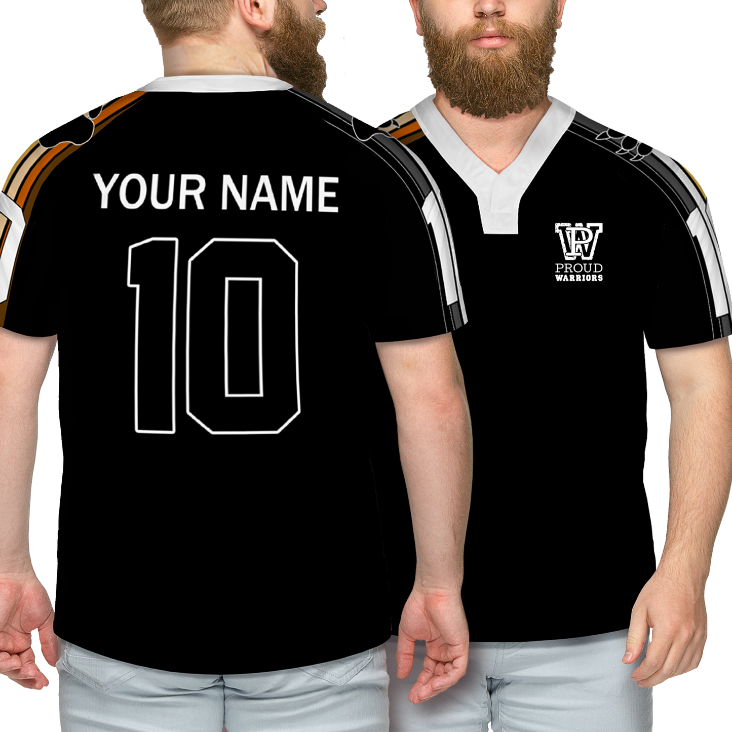 Bears Prididas Personalized Black Rugby Jersey