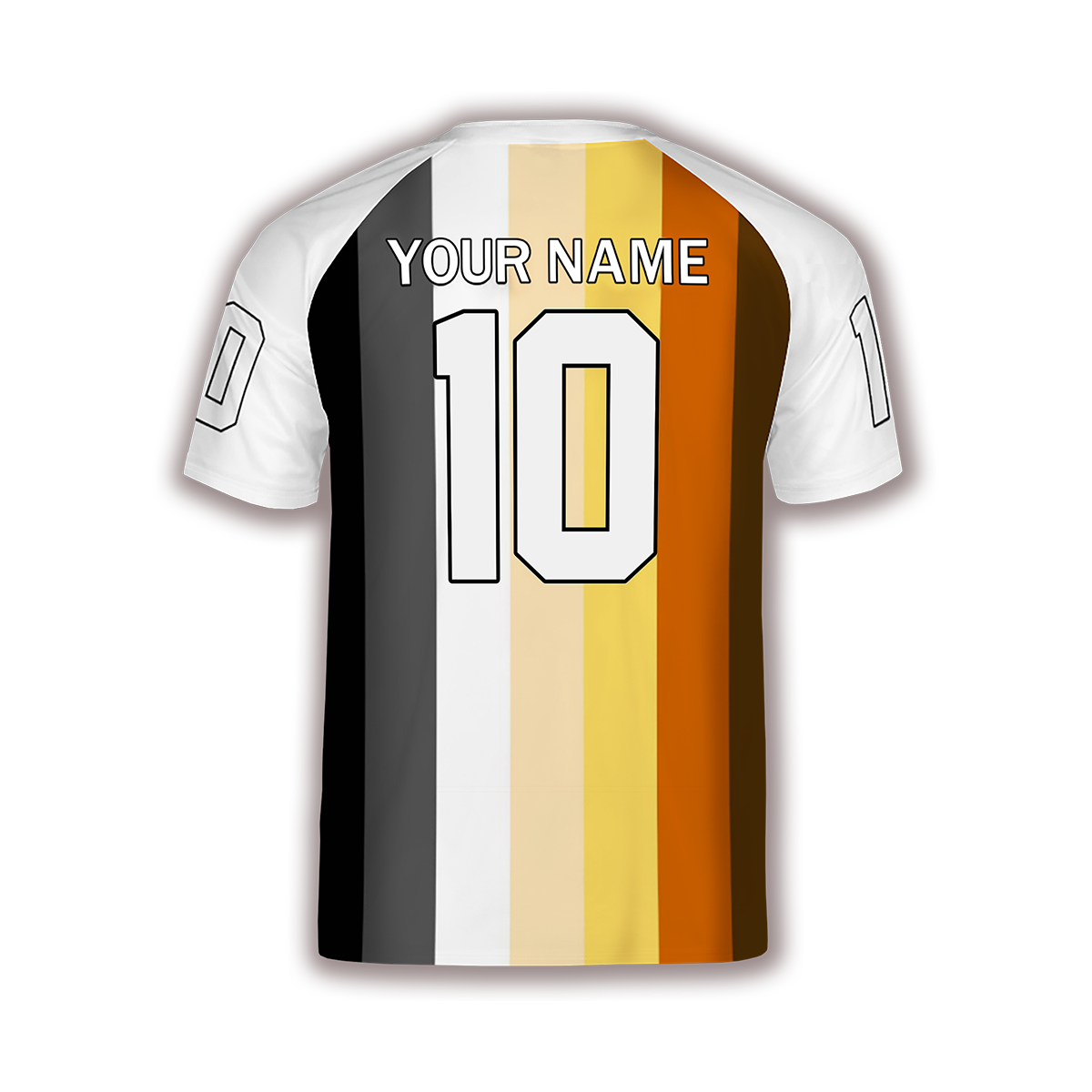 Bears Flag Personalized White Rugby Jersey