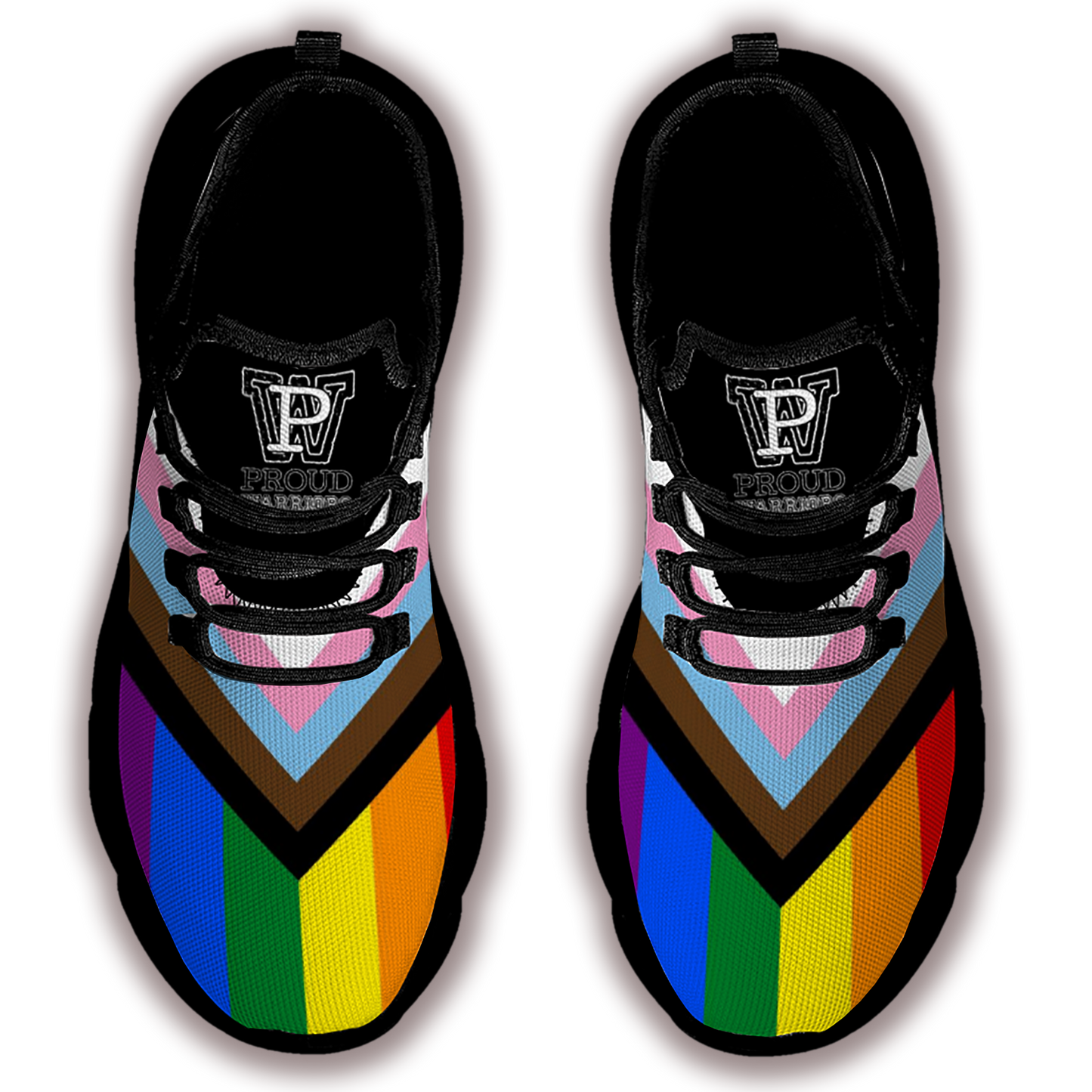 Progress Pride Black Sneakers