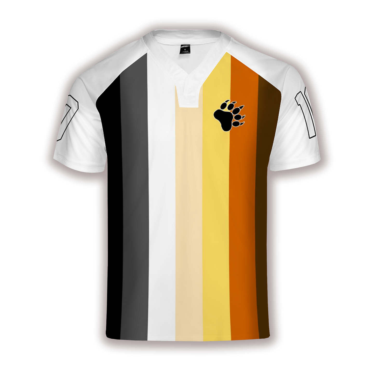 Bears Flag Personalized White Rugby Jersey